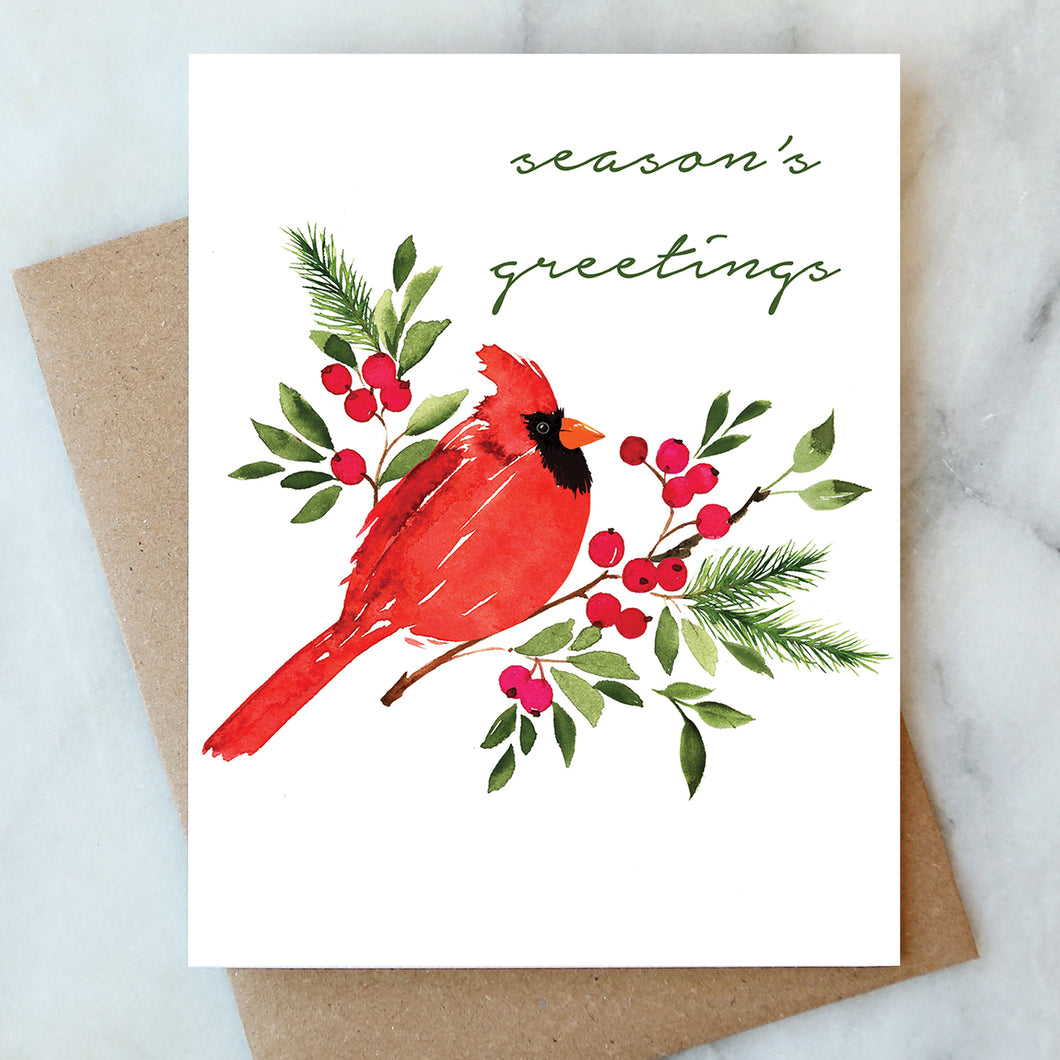 Cardinal Holiday Card