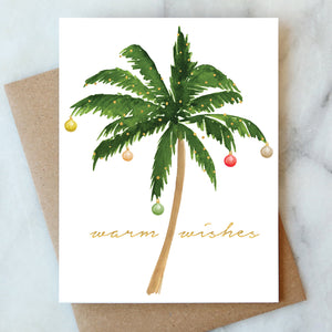 Christmas Palm Tree Card - Box Set of 6