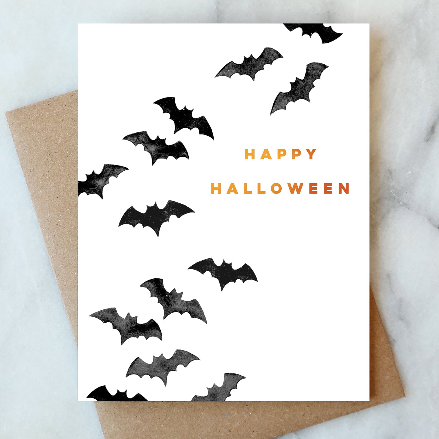 Bats Halloween Card