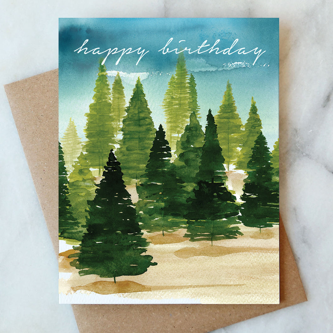 Forest Birthday Card