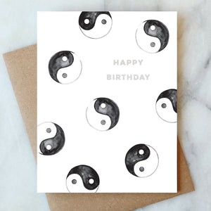 Yin Yang Birthday Card