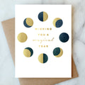 Phases of the Moon Birthday Card