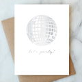 Disco Ball Let's Party Card