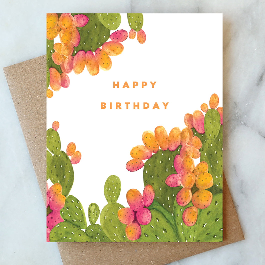Prickly Pear Birthday Card