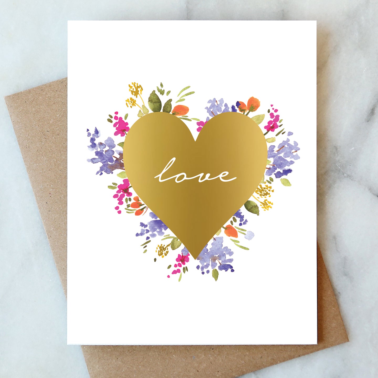 Love Floral Card