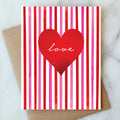 Red Love Heart Card