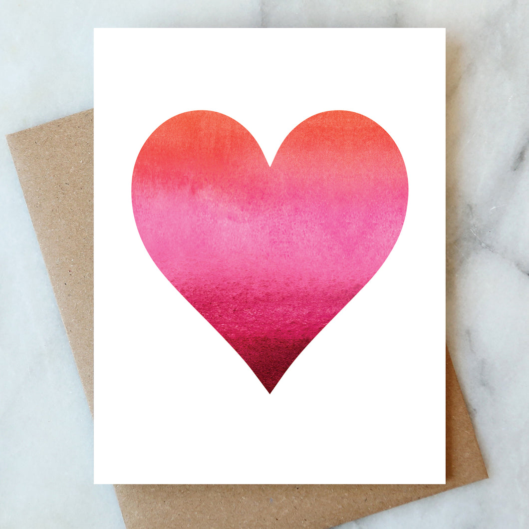 Big Heart Love Card - Box Set of 6