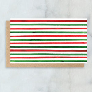 Holiday Stripe Mini Cards- Boxed Set of 6