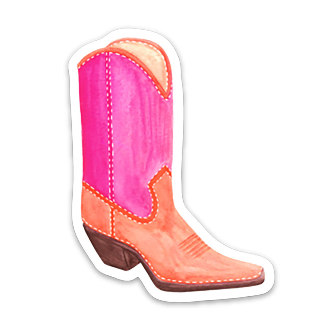 Pink Boot Sticker