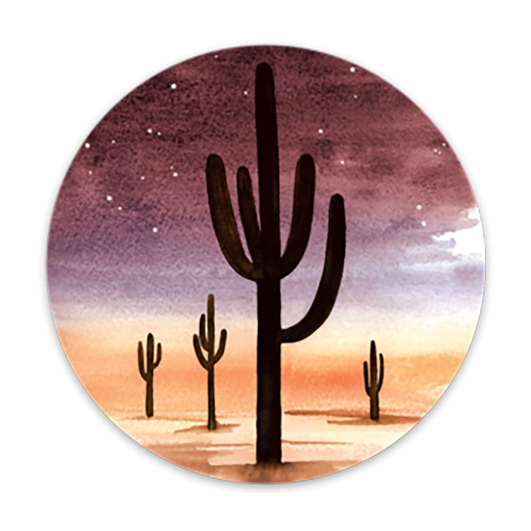 Night Cactus Sticker