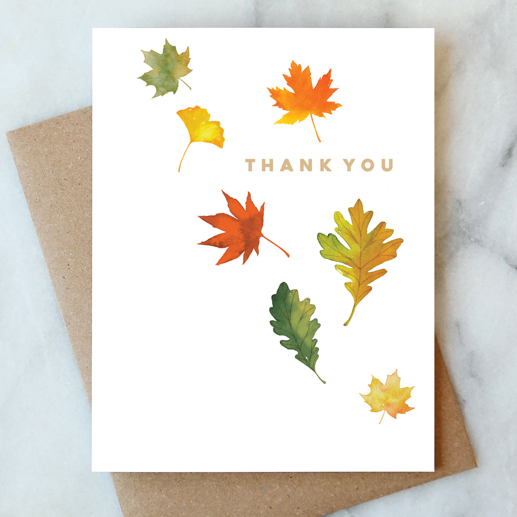Fall Leaves Thank You Card - Box Set of 6