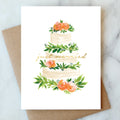Just Married Cake Card