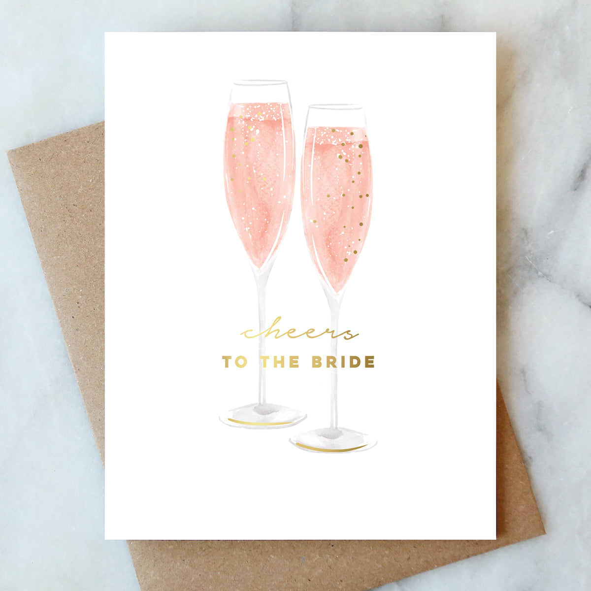 Cheers to the Bride Card – Abigail Jayne Design